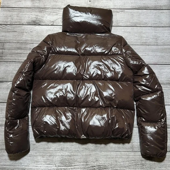 Save The Duck - Isla Puffer - Espresso Brown - M/L NWOT - Picture 2 of 12